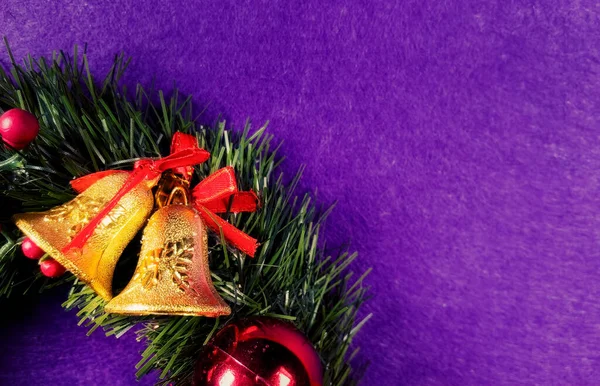Geleneksel Yeni Yıl Kutlaması Noel Renkli Dekorasyonu — Stok fotoğraf