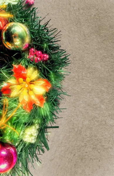 Celebração Ano Novo Tradicional Decoração Colorida Natal — Fotografia de Stock