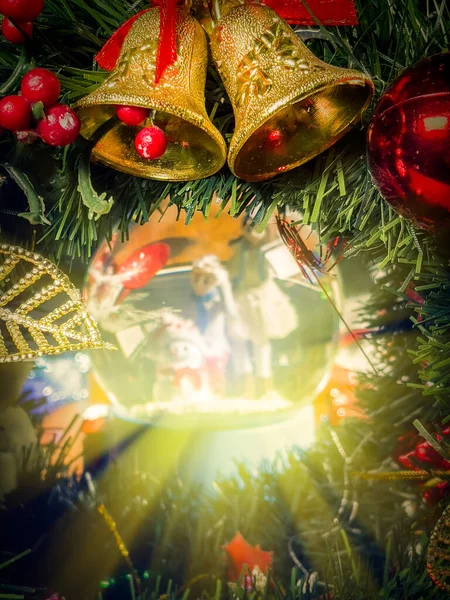 Célébration Traditionnelle Nouvel Décoration Colorée Noël — Photo