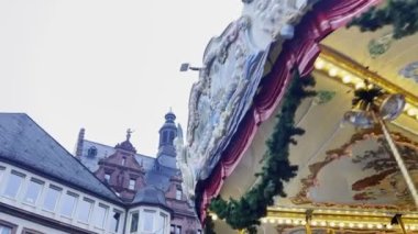  Frankfurt Almanya 'sında Yeni Yıl Arifesi Atlıkarıncasında 