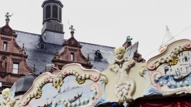  Frankfurt Almanya 'sında Yeni Yıl Arifesi Atlıkarıncasında 