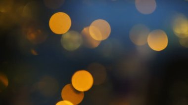 Noel Eğlencesi Parkı 'nda Renkli Bokeh Arkaplanı