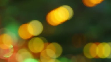 Noel Eğlencesi Parkı 'nda Renkli Bokeh Arkaplanı