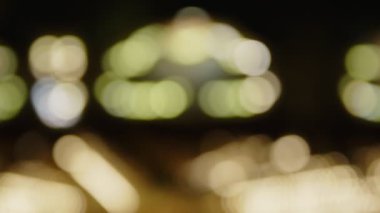 Noel Eğlencesi Parkı 'nda Renkli Bokeh Arkaplanı