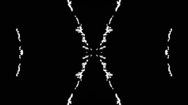  Abstract Ink Paint Spread Mirror Illusion 