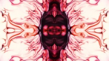 Abstract Colorful Paint Spread Mirror Fantasy