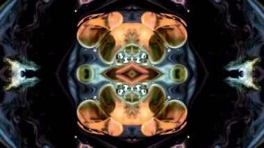 Abstract Colorful Paint Spread Mirror Fantasy