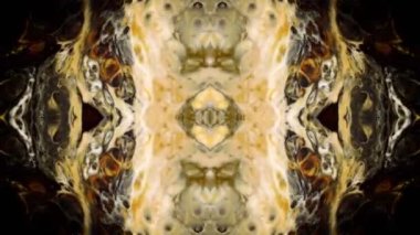Abstract Colorful Paint Spread Mirror Fantasy