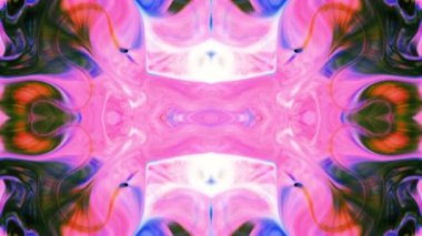 Abstract Colorful Paint Spread Mirror Fantasy