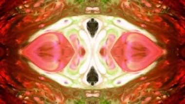 Abstract Colorful Paint Spread Mirror Fantasy