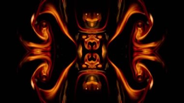 Abstract Colorful Paint Spread Mirror Fantasy