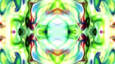 Abstract Colorful Paint Spread Mirror Reflection Fantasy Video