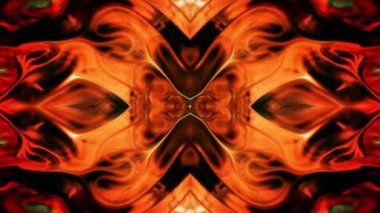 Abstract Colorful Paint Spread Mirror Reflection Fantasy Video