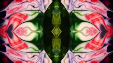 Abstract Colorful Paint Spread Mirror Reflection Fantasy Video