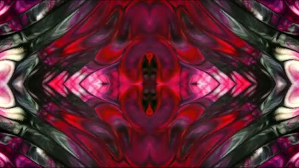 Abstract Colorful Paint Spread Mirror Reflection Fantasy Video — Wideo stockowe