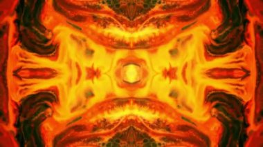 Abstract Colorful Paint Spread Mirror Reflection Fantasy Video