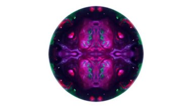 Abstract Colorful Paint Spread Mirror Reflection Fantasy