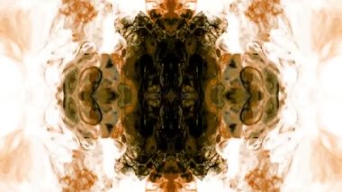 Abstract Colorful Paint Spread Mirror Reflection Fantasy