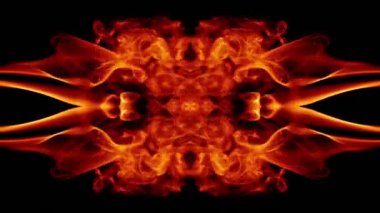 Abstract Smoke Spread Mirror Symmetric Effect