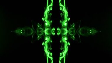 Abstract Smoke Spread Mirror Symmetric Effect