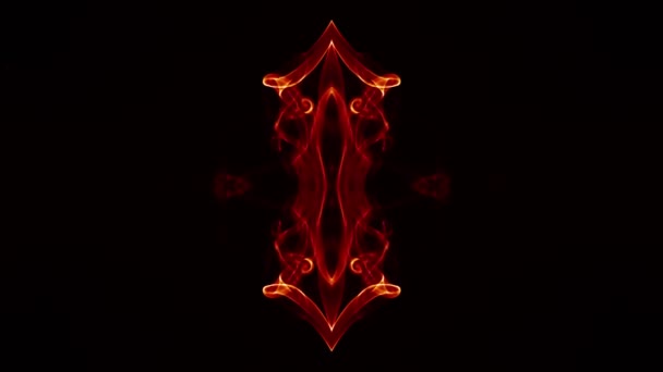 Abstract Smoke Spread Mirror Symmetric Effect — Wideo stockowe