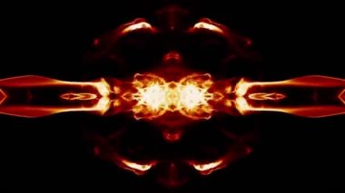 Abstract Smoke Spread Mirror Symmetric Effect