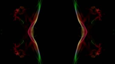 Abstract Smoke Spread Mirror Symmetric Effect