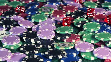 Game Gambling Tools Money Poker Chips Photo