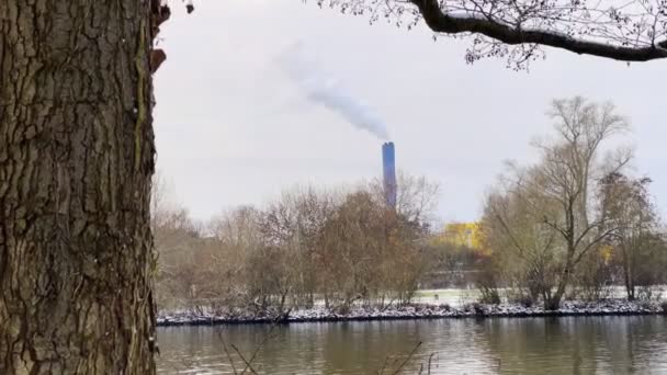 Frankfurt Almanya Sında Doğa Fabrikası — Stok video