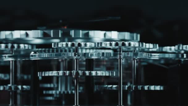 Rezumat Retro Mecanic Transformarea Uneltelor Ceas Industriale — Videoclip de stoc