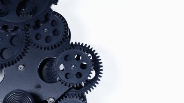 Soyut Retro Tamirci Endüstriyel Saatleri Döndürüyor