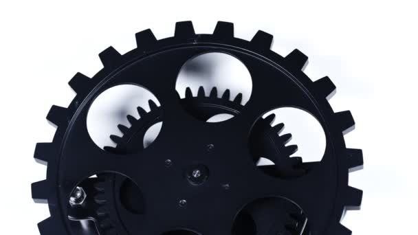 Astratto Retro Meccanico Trasformazione Industriale Clock Gears — Video Stock