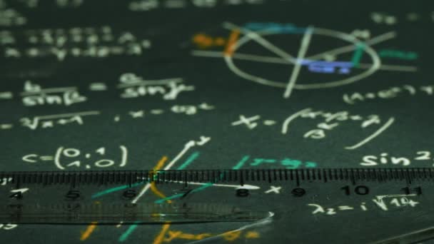 Наука Обчислення Фізика Математика Формули Chemisrty — стокове відео