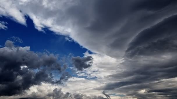 Nubes Suaves Lluviosas Time Lapse — Vídeos de Stock