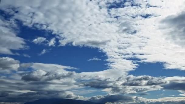 Nubes Lluviosas Blancas Suaves Cielo Time Lapse — Vídeos de Stock