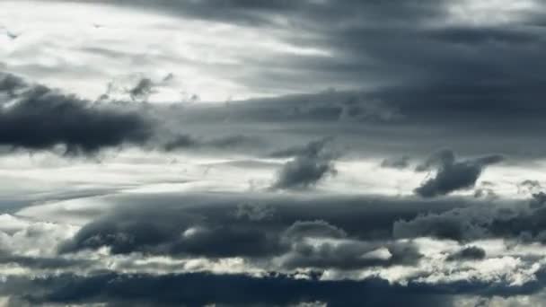 Ciemne Chmury Deszczowe Przenosi Czas Lapse — Wideo stockowe