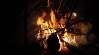 Orman yangını Gece cehennem gibi yanıyor