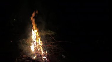 Orman yangını Gece cehennem gibi yanıyor