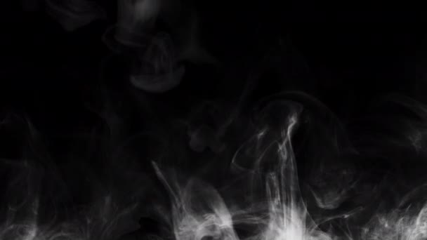 Αφηρημένη Ομίχλη Καπνού Και Mist Effect Περιστρεφόμενη Εξάπλωση Σουρεαλιστικές Μορφές — Αρχείο Βίντεο