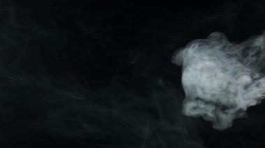 Soyut Duman Sisi ve Sis Efekti Dönen Dönen Gerçeküstü Şekiller Arkaplan Dokusunu Yayar