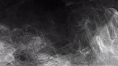 Soyut Duman Sisi ve Sis Efekti Dönen Dönen Gerçeküstü Şekiller Arkaplan Dokusunu Yayar