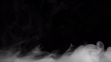 Soyut Duman Sisi ve Sis Efekti Dönen Dönen Gerçeküstü Şekiller Arkaplan Dokusunu Yayar