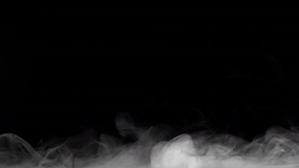 Nevoeiro Fumo Abstrato Efeito Névoa Redemoinho Espalhar Formas Surreais Textura — Vídeo de Stock
