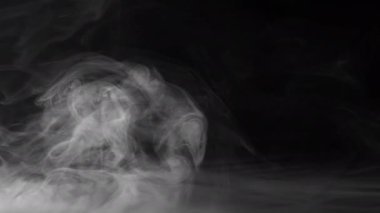 Soyut Duman Sisi ve Sis Efekti Dönen Dönen Gerçeküstü Şekiller Arkaplan Dokusunu Yayar
