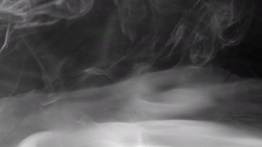 Soyut Duman Sisi ve Sis Efekti Dönen Dönen Gerçeküstü Şekiller Arkaplan Dokusunu Yayar