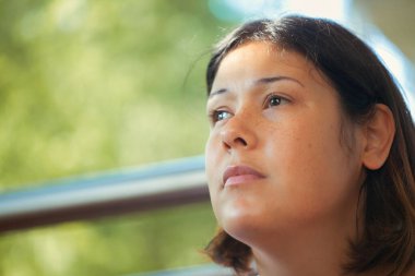 Genç Güzel Kör Kız Portresi