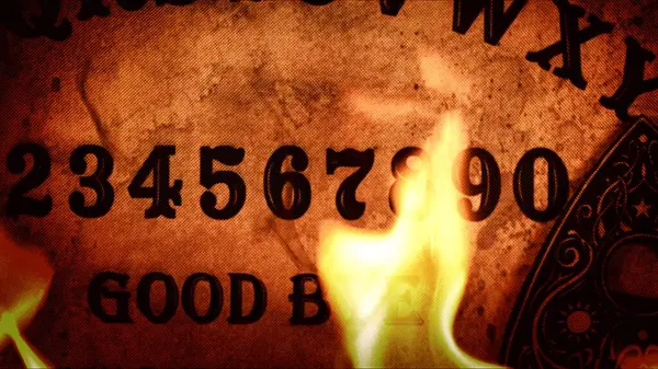 Cadılık Ruhsal Oyun Ouija tahtası ve Cehennem Ateşi 