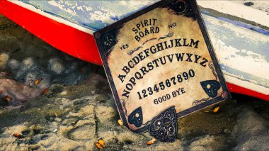 Cadılık Ruhsal Cadılar Bayramı Korkunç Oyun Ouija Tahtası 