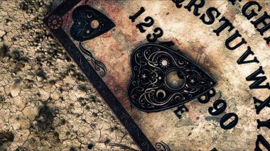 Cadılık Ruhsal Cadılar Bayramı Korkunç Oyun Ouija Tahtası 