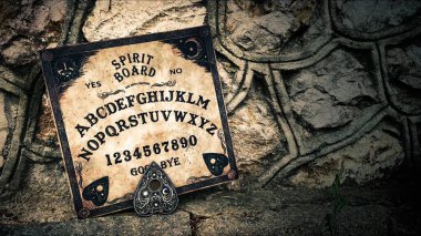 Cadılık Ruhsal Cadılar Bayramı Korkunç Oyun Ouija Tahtası 
